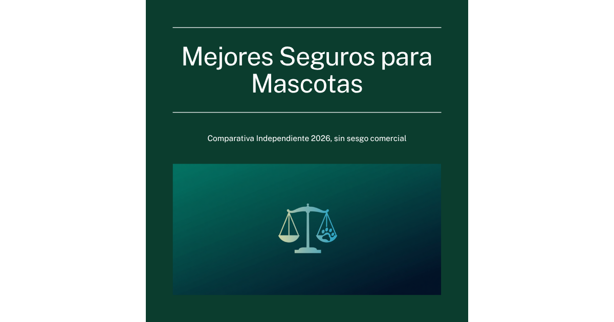 Mejores Seguros para Mascotas 2026: Comparativa Independiente (Sin Comisiones)