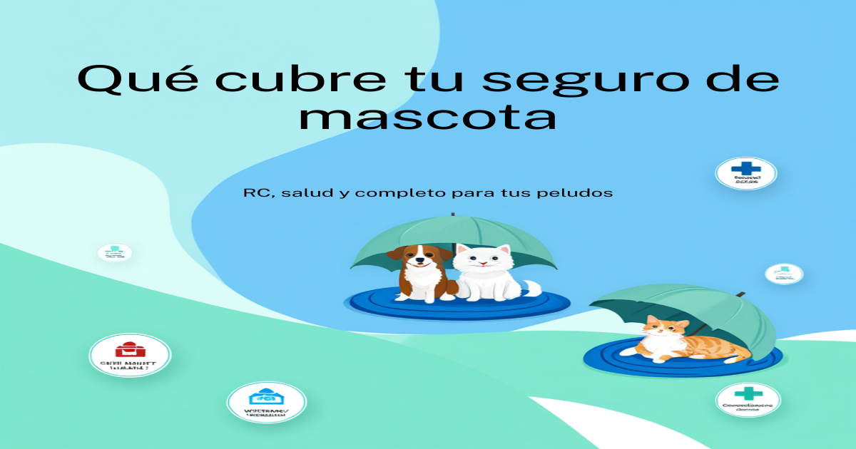 Qué Cubre un Seguro de Mascota: Tipos de Cobertura (RC, Salud y Completo)