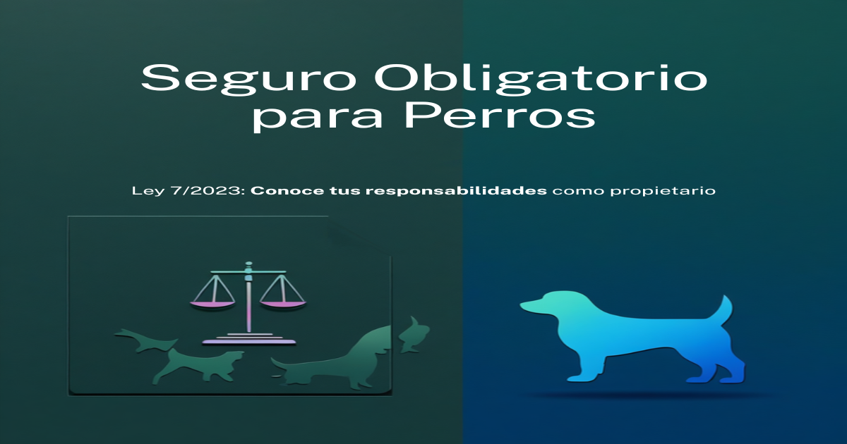 Seguro Obligatorio para Perros en 2026: Qué Dice Realmente la Ley 7/2023 (y Qué No)
