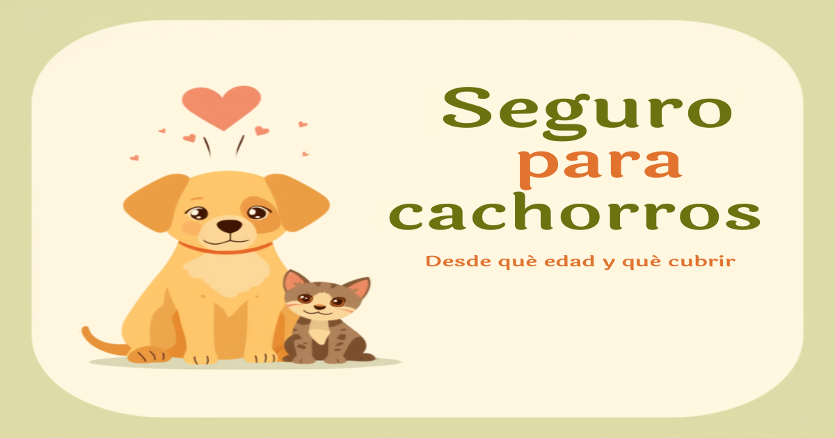 Seguro para Cachorros: Desde Qué Edad, Requisitos y Qué Cobertura Conviene